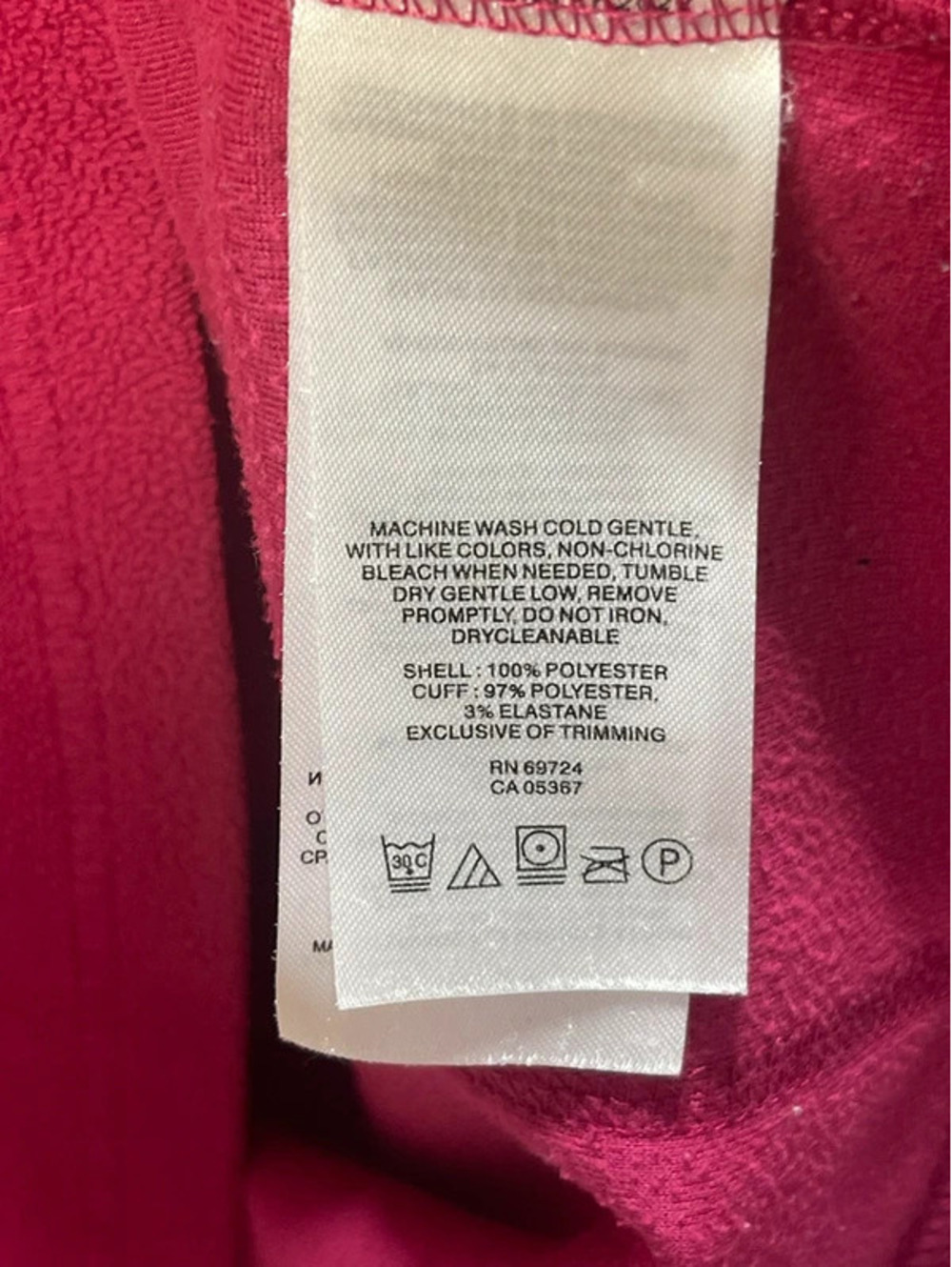Columbia Women's Fleece Pullover Half-Zip Pink Large - Picture 5 of 9